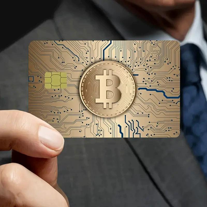 2025 New Coin Gold Bitcoin Series Decorative Credit Card Skin Protection Sticker