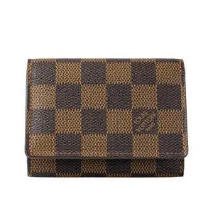 Pre-owned Louis Vuitton Coated Canvas Small Leather Goods LV Pocket Organizer	Damier Ebene L26012292