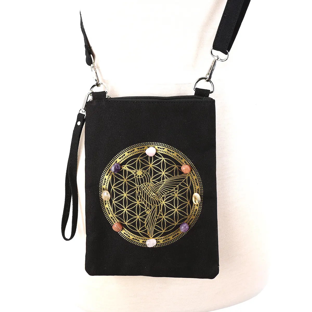 Sacred Geometry Genuine Crystal Bags