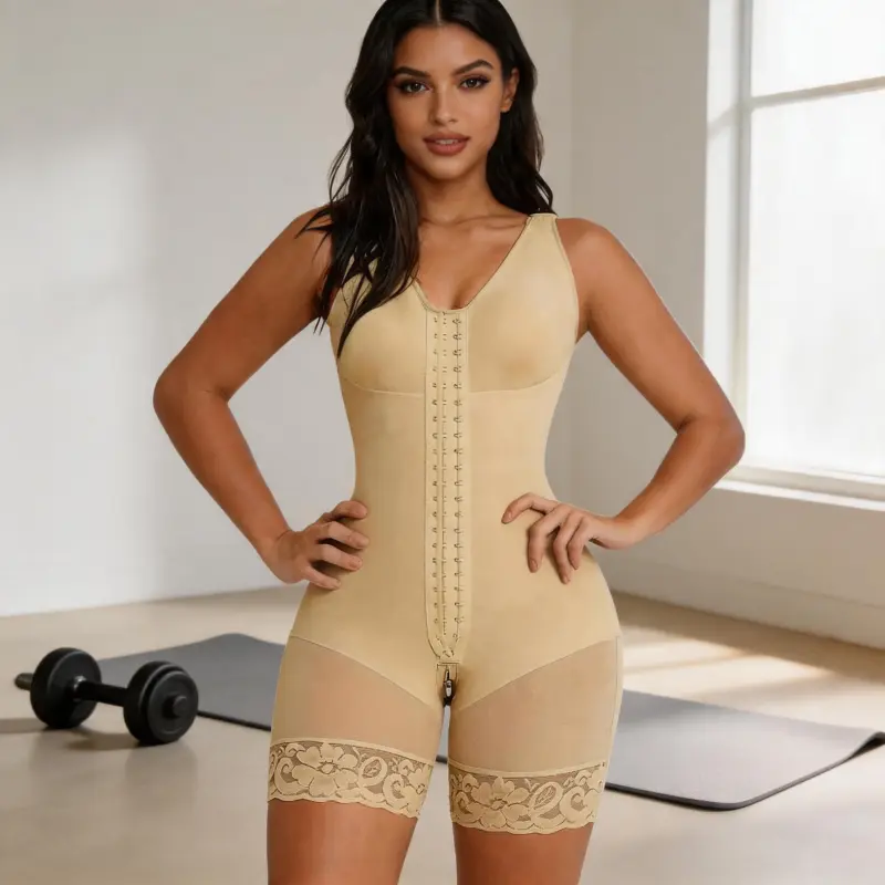 Women's Tummy Control Shapewear, Full-Body Shapewear, Butt Lifter with Hook Closure, Spring Collection — Fashionable & Versatile, Perfect for Parties and Home