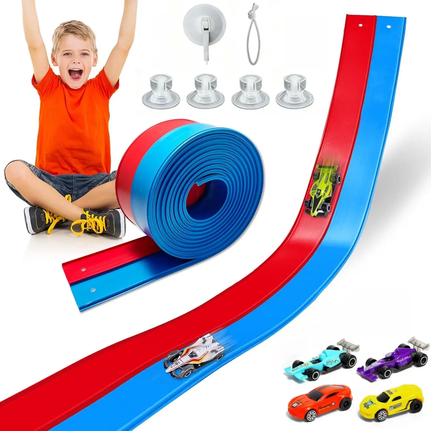 Red and blue dual-color track (upgraded version)