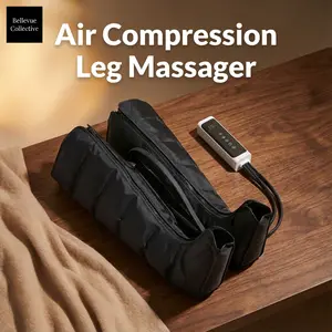 360 Air Compression Leg Massager Boots Foot-to-Thigh  Smart Pressure Sensor 3 Modes & 3 Intensities