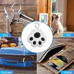 1pcs Mini Creative Dog Paw Charm Decorations, Anti-Loss Finder Device. It Detects Your Phone And Triggers An Alarm Within 10-25 Meters (33-82 Foots)To Find Your Key, Phone, Pet. Supports Remote Selfie And Voice Recording By Phone, Hanging Ornaments