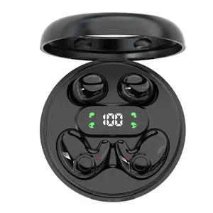 2 Pairs Mini Invisible Bluetooth 5.4 Earbuds, Comfortable Wireless Sleep Headphones for Side Sleepers, IPX5 Rated, LED Display, Long Battery Life, Stereo Sound, Low Latency, Portable, USB Cable Charging