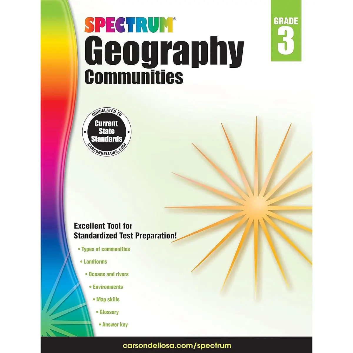 Spectrum Grade 3 Geography Workbook, Types of Communities, Environments, Oceans, Landforms, Map Skills, and More, Social Studies Classroom or Homeschool Curriculum (Volume 93) Paperback – January 15, 2015