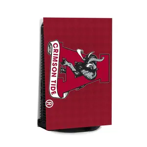 Alabama Red Vintage VarsityWrapz compatible for PS5 - Custom Fit, Durable Protection, Bold Team Graphics, Fits Disc, Digital, and Slim Models