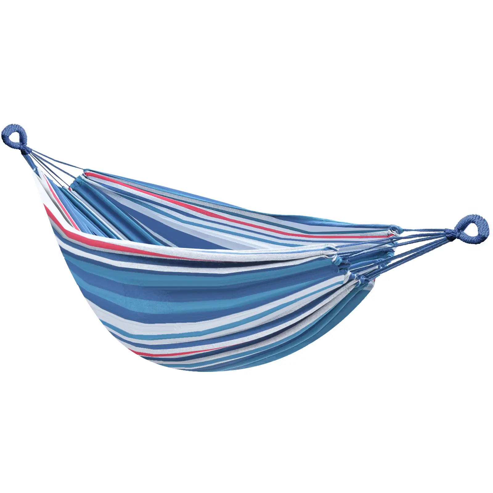 Hammock No Straps & Accessories Included, Sturdy 440lbs Capacity Comfortable Fabric Hammock for Indoor Outdoor Patio Backyard Garden Camping
