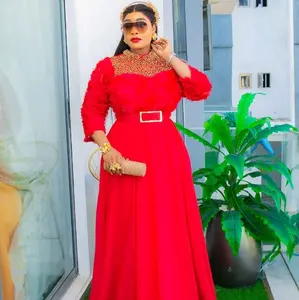 Luxury gown dresses available in white, red and royal blue colors, size: L,XL XXL 3XL