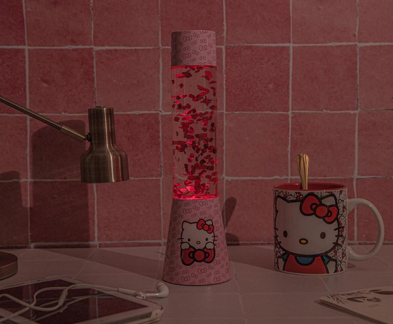Sanrio Hello Kitty Glitter Motion Mood Light | 12 Inches Tall