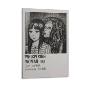 Junji Ito Japan Horror Manga Tomie Poster Canvas 90s Wall Art Canvas Poster Bedroom Decor Sports Landscape Office Room Decor Gift Frames Ornaments Artistic Decoration Photo Print