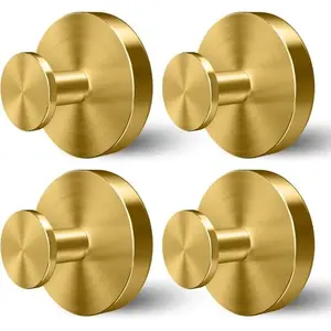 Strong Suction Hook Set, 4/6 Pieces, Reusable, No Drilling Required, Perfect for Towels, Shower, Coats, Closet Doors, Keys, Utensils