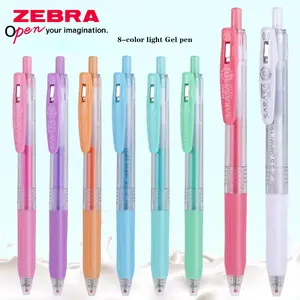 8colors Japan ZEBRA Gel Ink Pen SARASA Milk Color Press Cute Gel Pens Set Hand Account Special Cute Stationary Supplies JJ15-MK 0.5mm