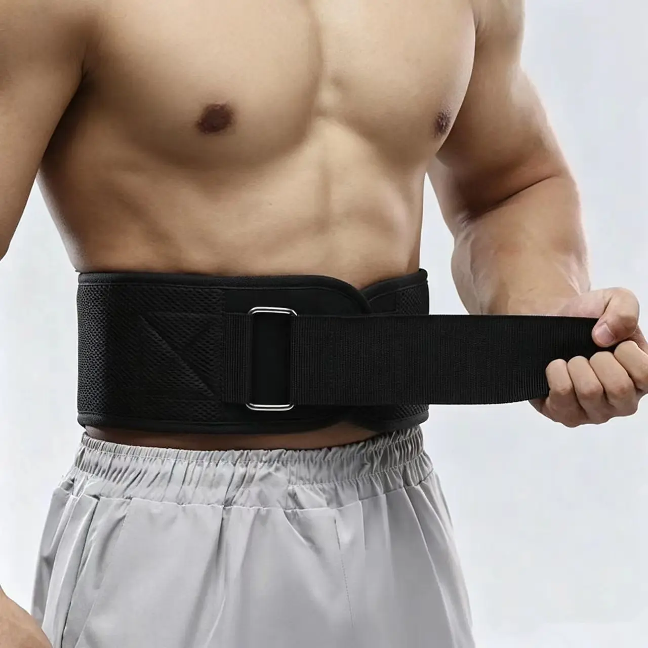 Fitness Sports Compression Waist Belt for Men and Women, Squat Waist Trainer, Deadlift, Bench Press, Powerlifting, Weightlifting Training, Fitness Waist Belt, Sports Waist Support Workout Gear Athletic Gear