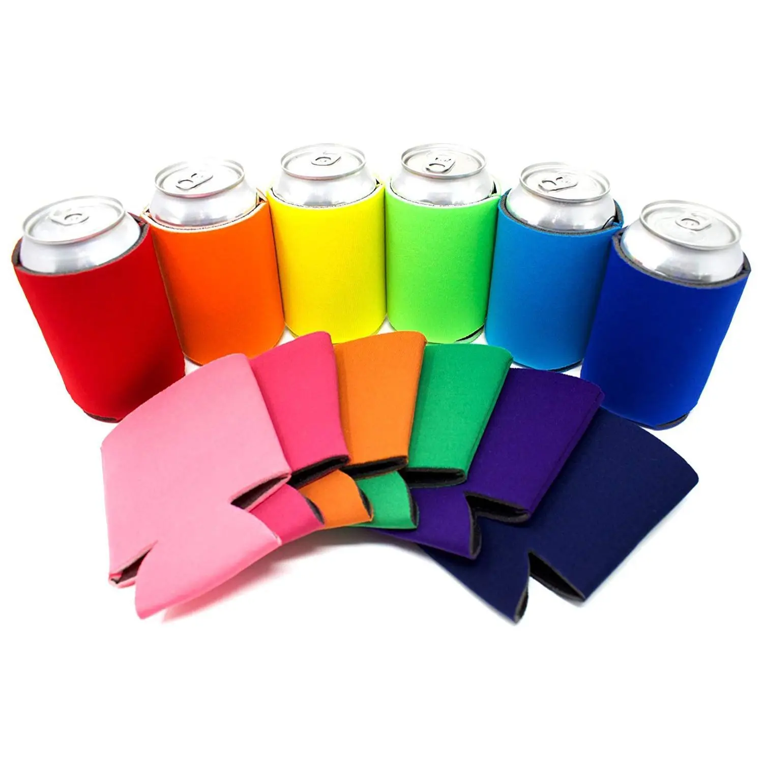 Beer Sleeve, 5 Counts/set Camping Can Cup Soda Cover, Drink Cooler Sleeve, Portable Bottle Sleeve for Outdoor Party Wedding Birthday