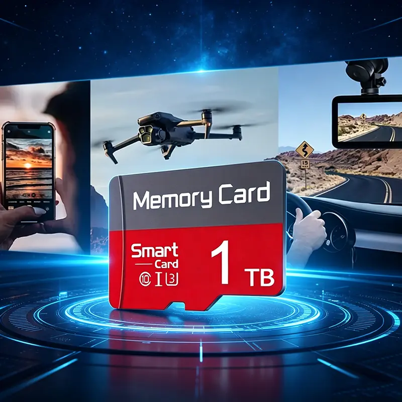 2 Pack 1TB MicroSDXC Card for Dash Cams, Durable Micro SD Card for Phones & Car Audio, SD Memory Card for Security Cameras, Micro TF SD Cards for PC & Tablets, SD Card for Camera Storage