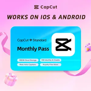 CapCut Standard Monthly Pass – 100GB Cloud, 550 AI Credits, Auto Captions