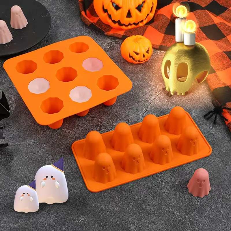 Halloween Must-Have Ghost Silicone Molds! Flexible Molds for Jello, Candy, Handmade Soap, Baking & Spooky Holiday Treat Making