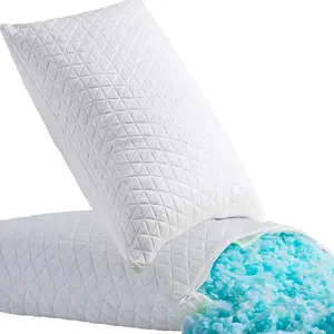 Shredded Pillows for Sleeping,Bed Pillows King Size Set of 2 Pack Cooling,Good for Side and Back Sleeper with Washable Removable Cover