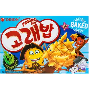 Orion Marine Boy Baked Snack – Crispy Korean Seafood Crackers (5.64 oz)