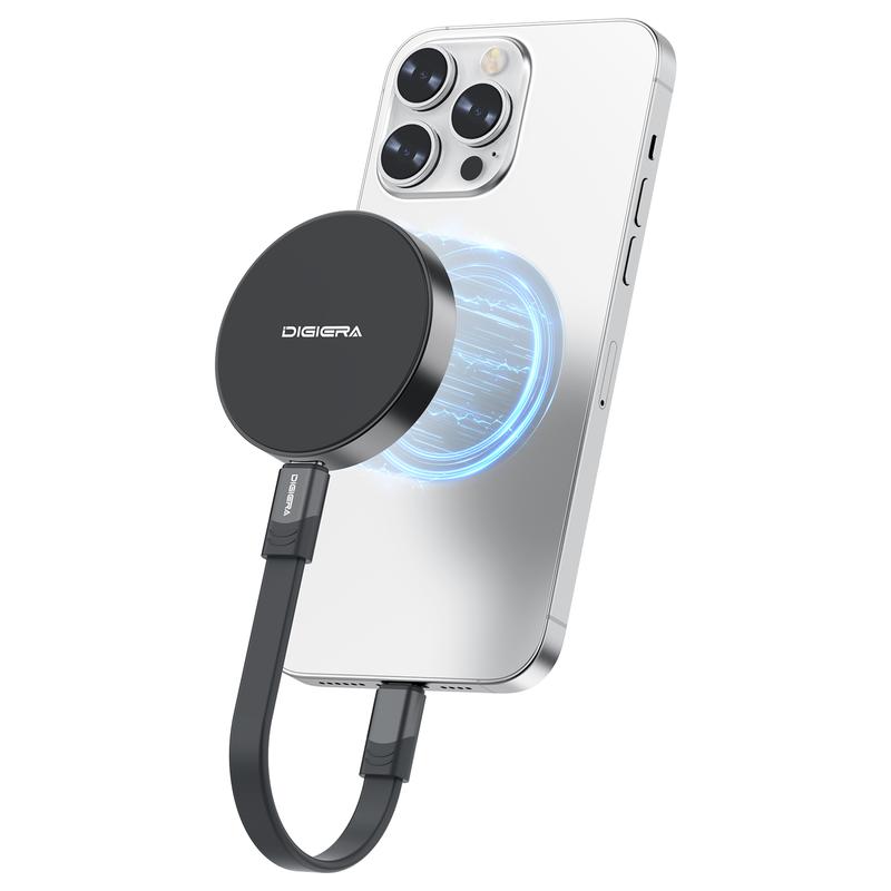 DIGIERA Magnetic Portable SSD 1TB/2TB/512GB Compatible with iPhone 15/16 & Android Type-C Up to 2000MB/s Read Speed for Content Creators - External Storage