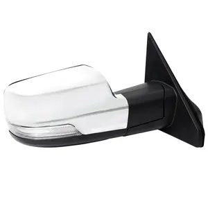 2019-2024 Dodge RAM 1500 Chrome Power Adjustable, Auto-Fold, BSD & Heated Side Mirror w/ LED Puddle and Turn Signal Light - Passenger Side Only