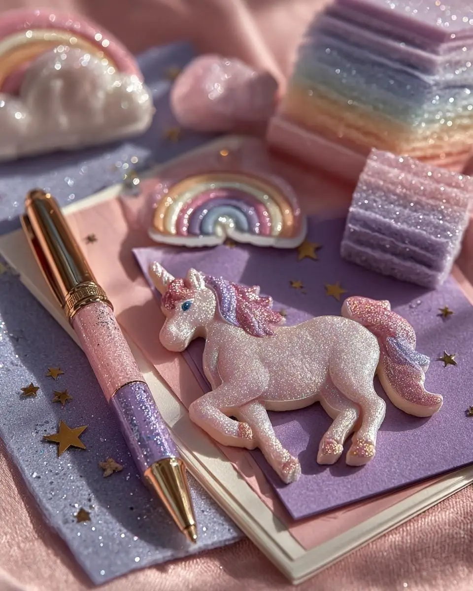 Unicorn Stationery Curated Pack | Kawaii Pastel Rainbow Bundle