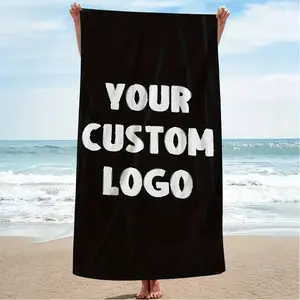 ersonalized Beach Towel Custom Photo Text Black White Design Sand Free Quick Dry Large Microfiber Beach Pool Travel Gift for All italy  towel checkerboard pattern bath towel set Hand Personal Cotton