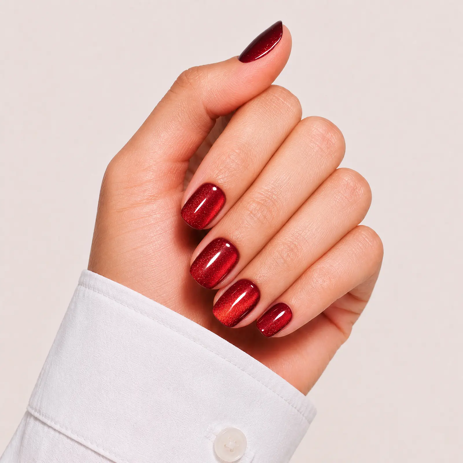 Cherry Cola Cat Eye - Short Square
