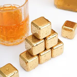 4pcs Stainless Steel Ice Cube, Ice Cube Mold, Ice Cube Making Mold For Home Kitchen Party