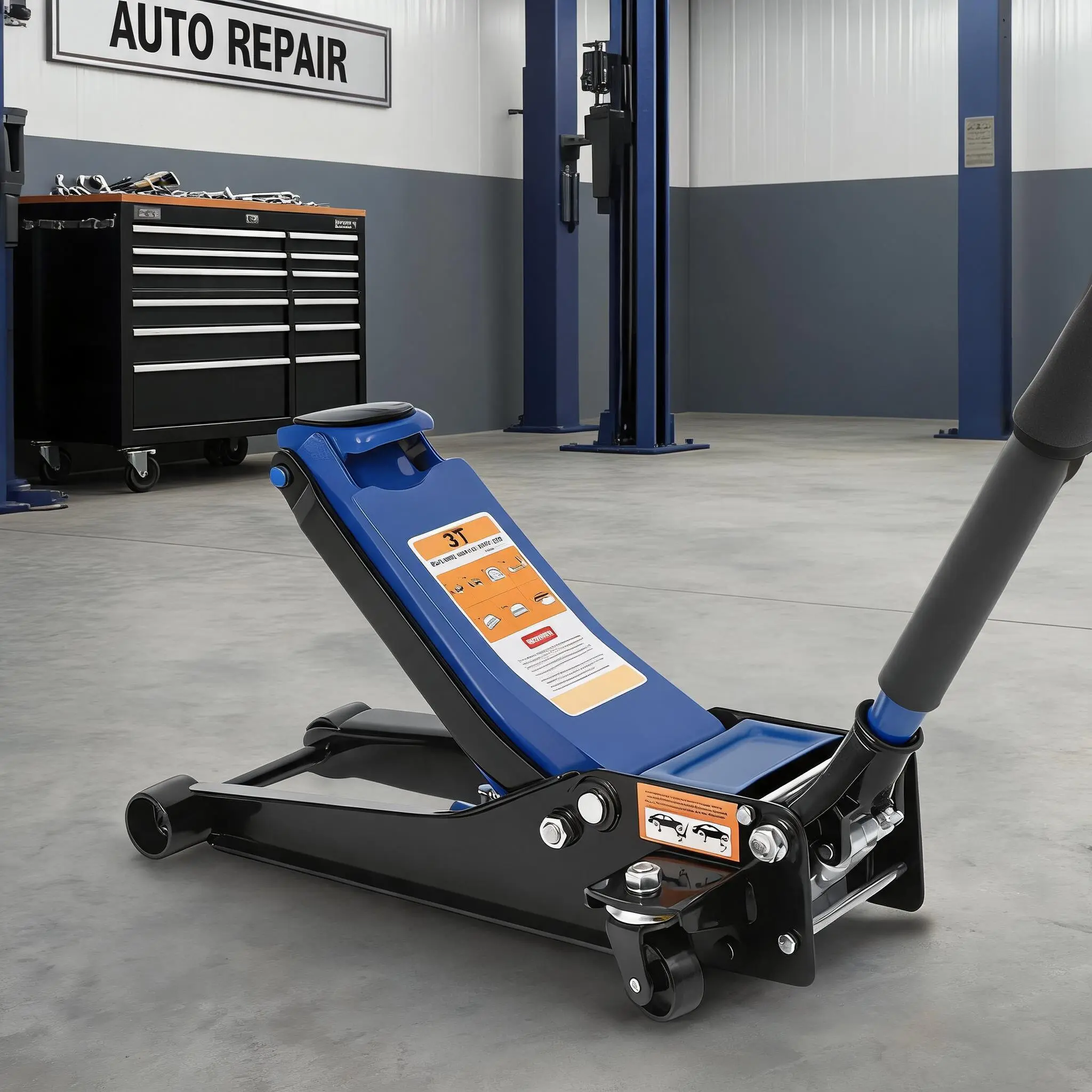 Heavy Duty 3 Ton Hydraulic Jack | Low Profile Design, Fast Dual Pump Lift, Sturdy Q235B Steel | Perfect for Vehicle Repair, Garage and Daily Workshop Use