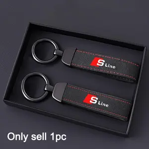 Car Keychain Key Chain Ring Pendant Lanyard Men Gift for Audi RS Sline A3 A4 A5 A6 A7 Q3 Q5 Q7 S3 S4 S5 S6 S7 RS3 RS4 RS5 RS6 Accessories Car Key Chains
