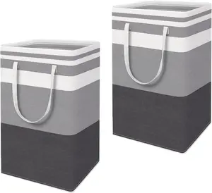 Large Capacity Foldable Laundry Basket With Handles, Bedroom Dirty Clothes Basket, Washable Dirty Clothes Basket, Freestanding Laundry Basket, Used For Organizing Dirty Clothes In Bedroom, Bathroom, Dormitory, Toy Storage, Waterproof Storage Basket.