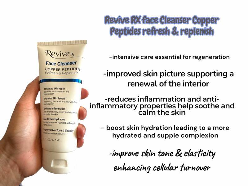 4-Pc REVIVE RX COPPER PEPTIDES REPAIR& HYDRATE SKINCARE SET-copper peptide face cleanser 5Fl Oz, copper peptide Ceramides mask 3.5374 Oz, copper peptides cellular renewal elixir 3.3 Fl Oz,copper peptides face & neck firming cream net 1.764 oz 4-Pc REVIVE RX COPPER PEPTIDES REPAIR& HYDRATE SKINCARE SET-copper peptide face cleanser 5Fl Oz, copper peptide Ceramides mask 3.5374 Oz, copper peptides cellular renewal elixir 3.3 Fl Oz,copper peptides face & neck firming cream net 1.764 oz