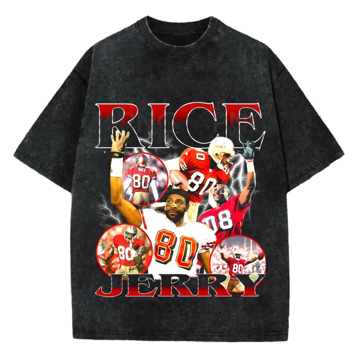 Jerry Rice Bootleg Shirt, San Francisco Football Retro 90s Tee, Vintage Bootleg Wash T-shirt, Gift For Fan , Gifts for Sports Lovers