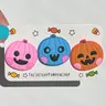 Jack O'lantern PVC Shoe Charms, Sketchy Pumpkin