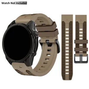 22mm 26mm Silicone Sport Quick Fit Watch Bands, Smart Watch Accessories, Compatible with Garmin Fenix 5/6/7/8 Series, Enduro 1-3, Epix (Pro) Gen 2 for Outdoor Color-Blocking Replacement Band for Garmin