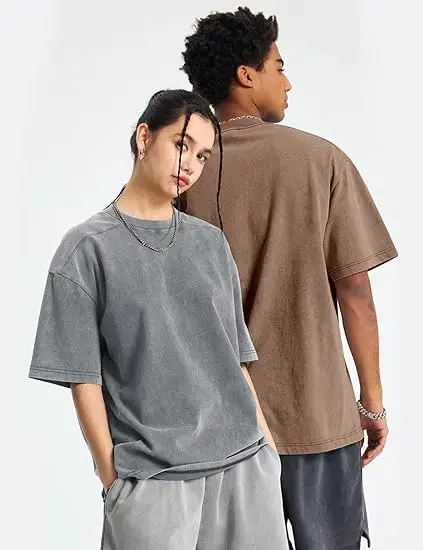 1/2Pack Acid Washed T Shirts for Women Tee Tops Heavy Cotton Vintage Unisex Tees Loose Fit Crewneck Short Sleeve Casual Streetwear Baggy Basic Tops Fabric Menswear Soft Tshirt Gym Oversized 1/2Pack Acid Washed T Shirts for Women Tee Tops Heavy Cotton Vintage Unisex Tees Loose Fit Crewneck Short Sleeve Casual Streetwear Baggy Basic Tops Fabric Menswear Soft Tshirt Gym Oversized