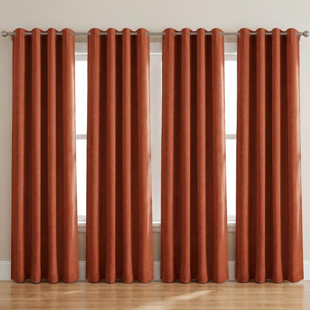 2 Panels Linen Blackout Curtains ,Formaldehyde‑Free & Odor‑Free, Soft Fabric, Natural Drape, Wrinkle-resistant, 2 Panels Set, Luxury Curtains ,Home Decor,for Living Room & Bedroom