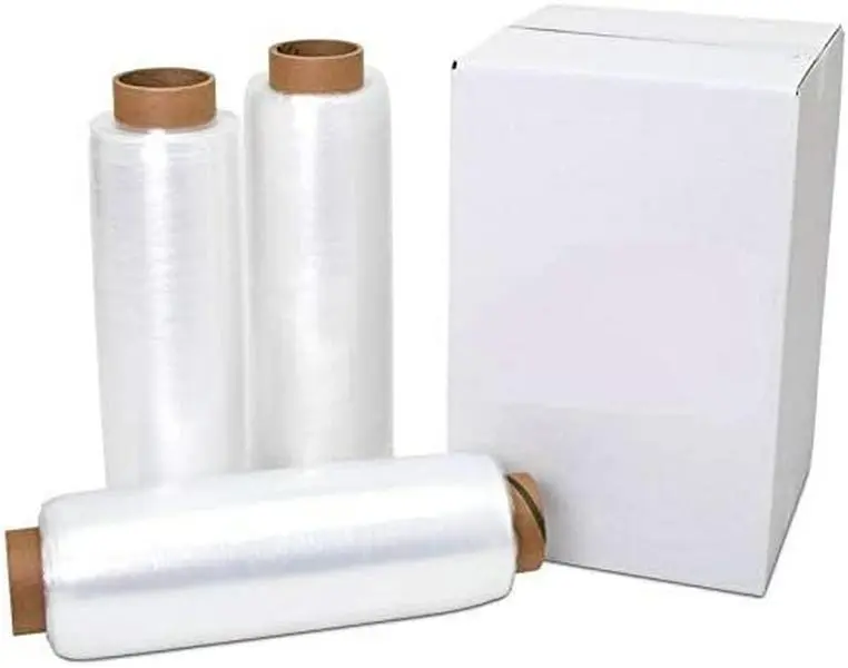 18" x 1000' 80 Gauge 1 Roll Pallet Wrap Pre-Stretched Stretch Film Hand Shrink Wrap 1000FT