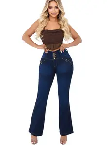 COLOMBIAN ILIANA WOMAN'S FLARE BUTT LIFTER JEANS