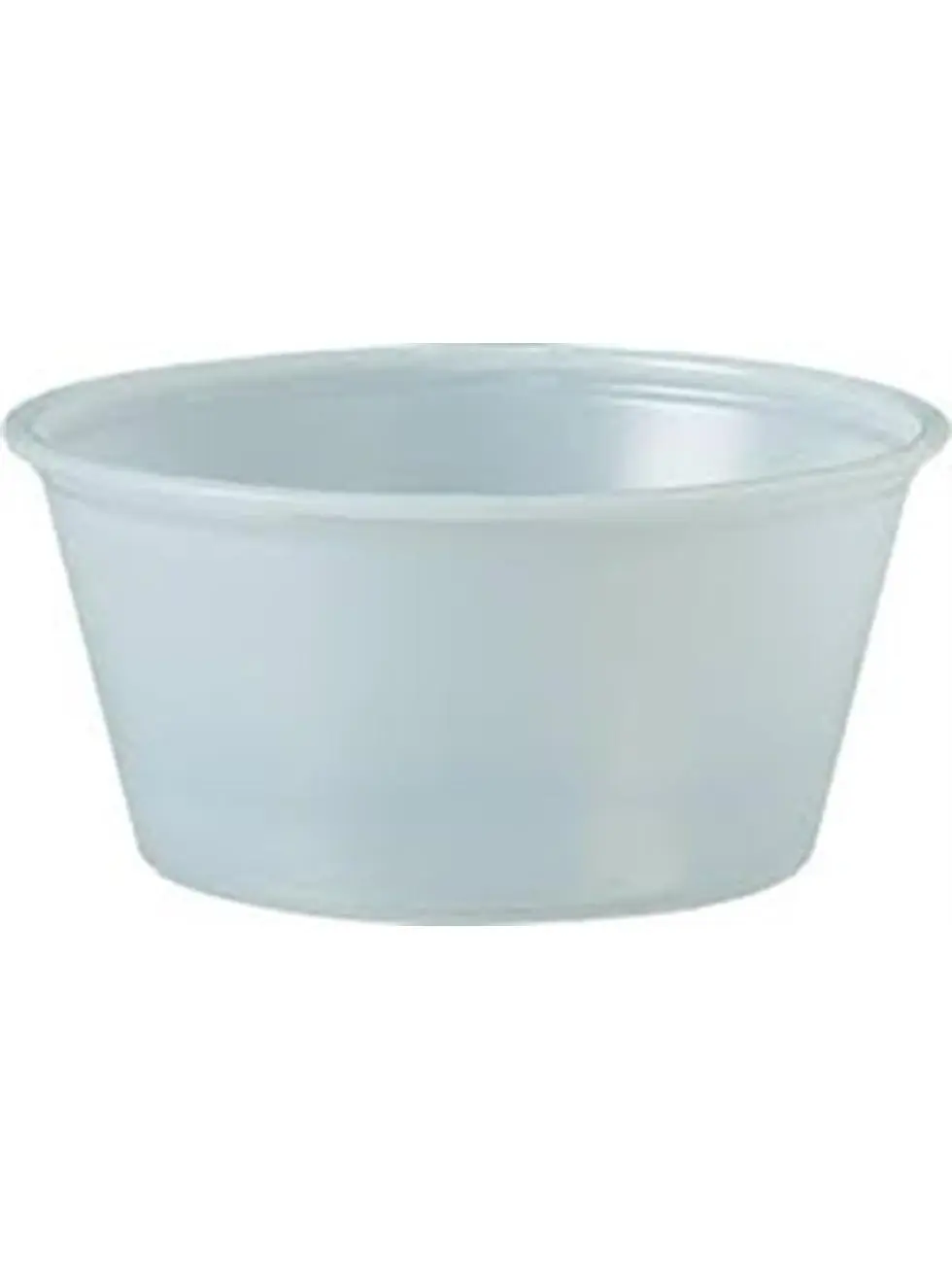 Dcc P325N Translucent Polystyrene Souffle Cup - 3.25 oz.