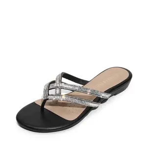 Dream Pairs Rhinestone Double Straps Flip-Flop Sandals Women Footwear