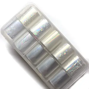 SO ICY Foils – 10 Opal/Ice Style Nail Transfer Foils ️