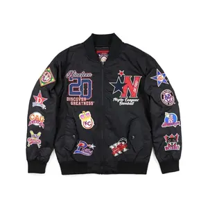 Negro Leagues Baseball Commemorative Black Bomber Jacket