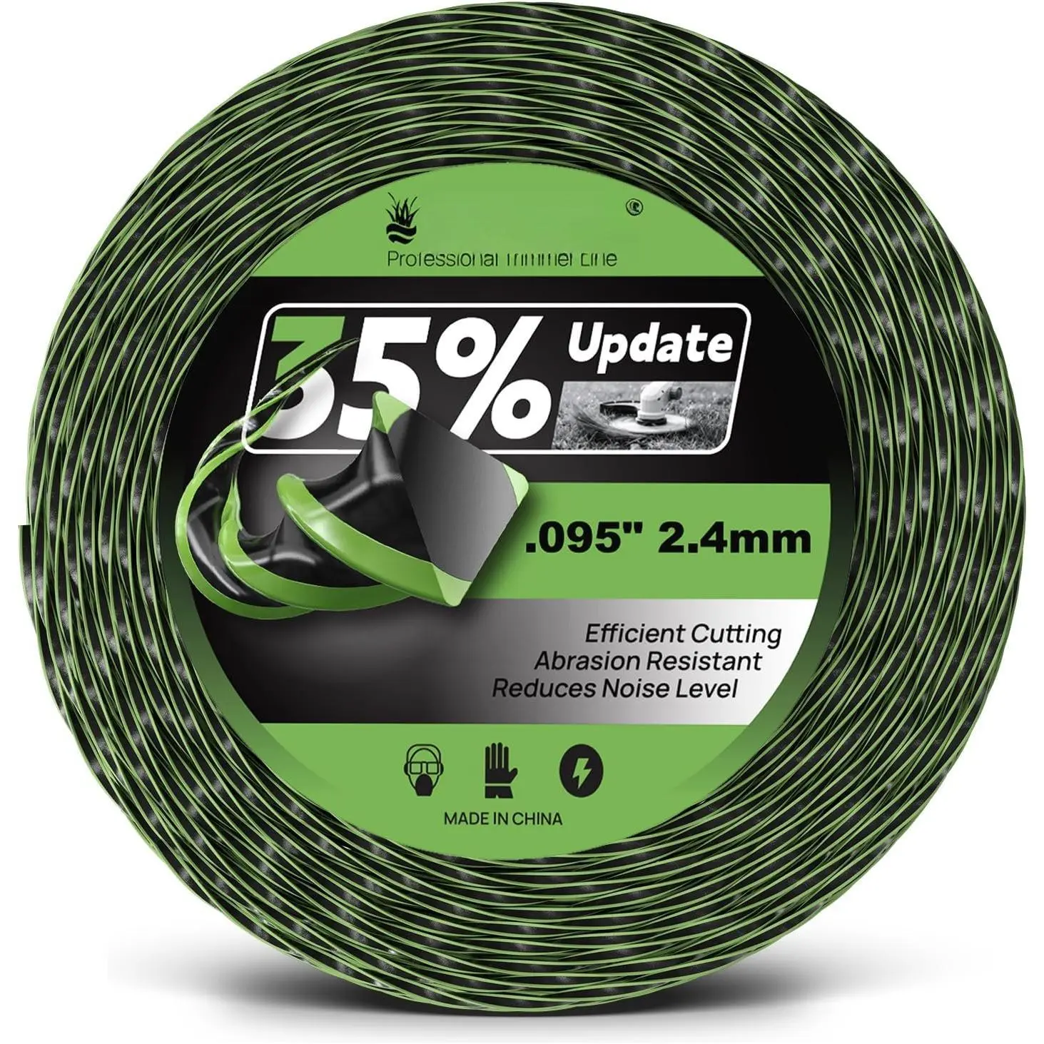String Trimmer Line (AL2470B), 0.095''x 0.5lbs  Twist Weed Eater String, Trimmer Line  for EGO and Fits  Other Models Trimmer