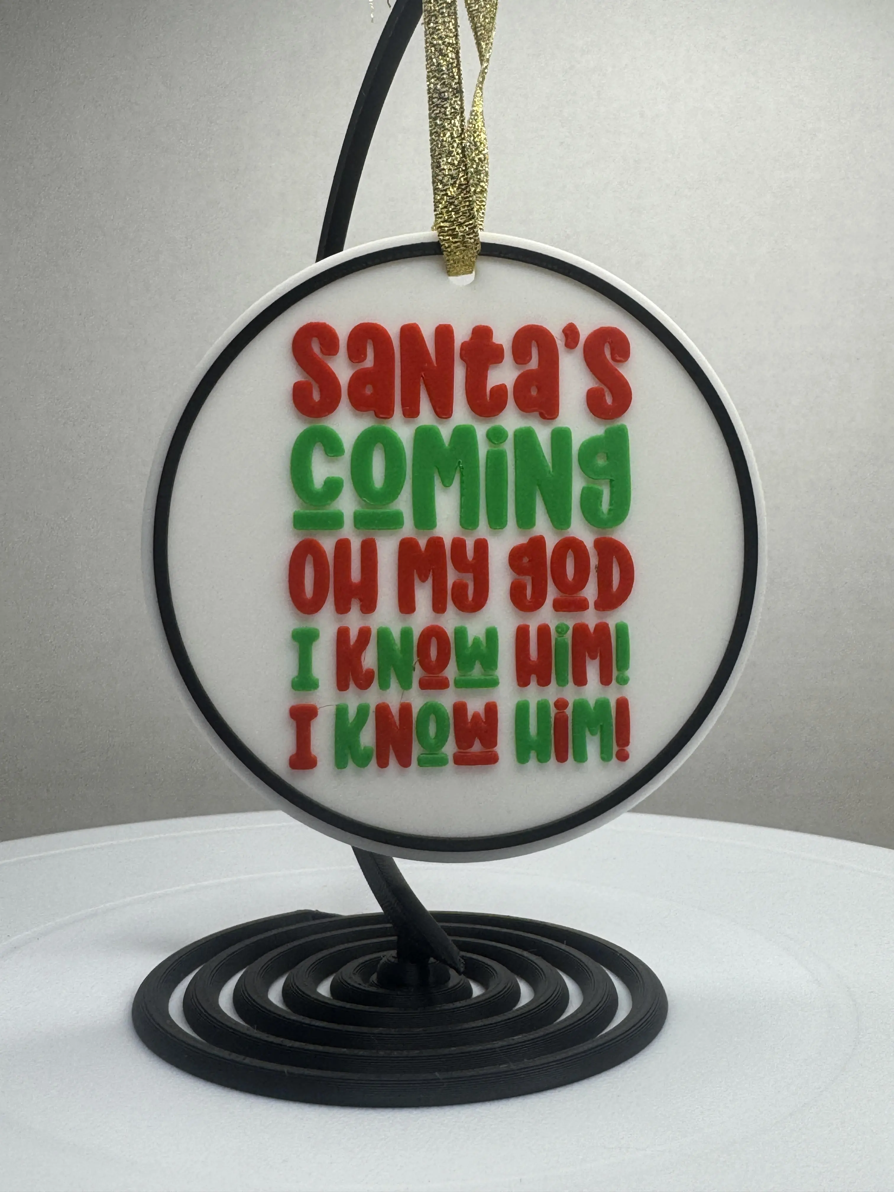 Elf Movie Inspired Christmas Ornaments – Choose Your Favorite Quote | Ribbon Optional Gift Tree Lightweight