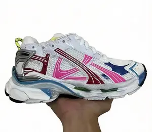 classic trendy luxury chunky trainers for men and women casual 1.0 runner height increasing shoes multiple colors sneakers 7.5