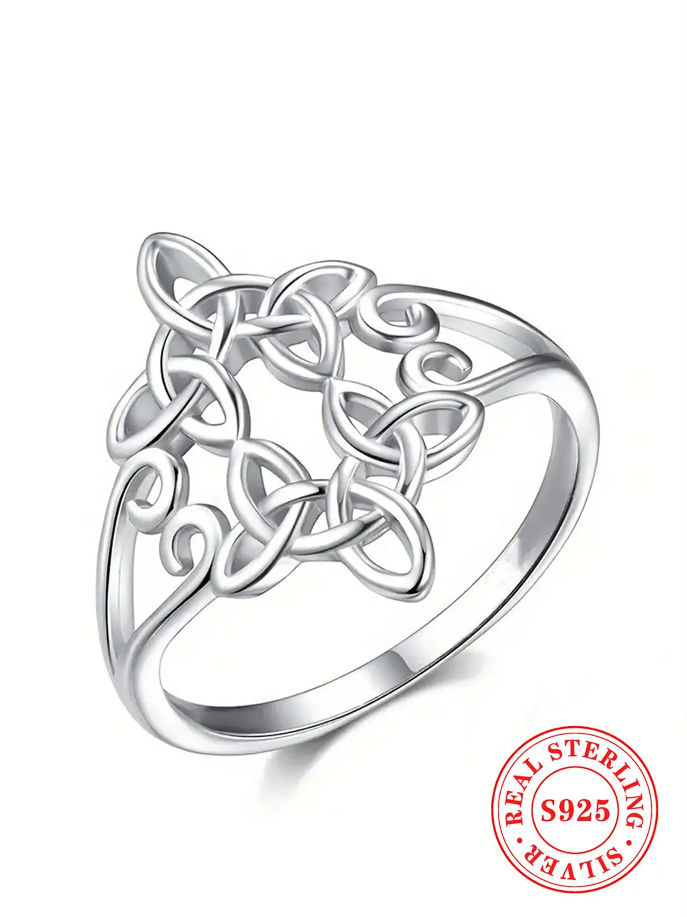 925 Sterling Silver Classic Knot Design Ring, Fashion Jewelry for Party, Daily Clothing Decor, Trendy All-match & Exquisite Jewelry for Birthday Gift