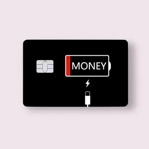 Money Charging Credit Card Sticker Debit Skin Decal Cover Waterproof Vinyl Easy To Apply