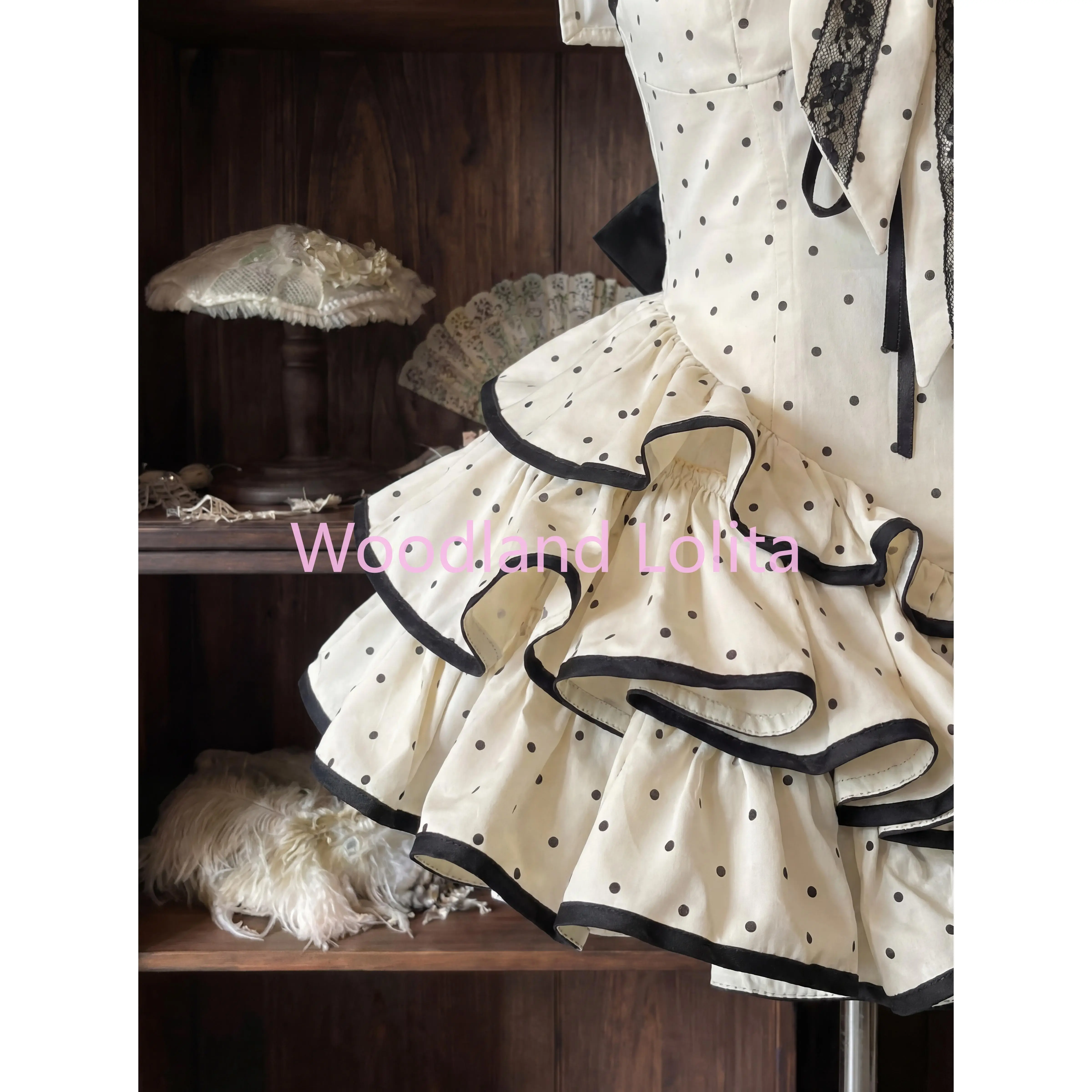 Japanese Kawaii Polka Dot Mini Dress Women Preppy Bow Ruffles Dresses Summer Lolita Sailor Collar Backless Bodycon Vestidos
